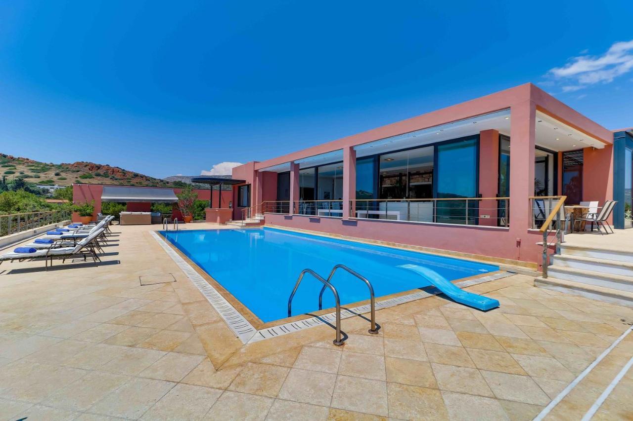 Black Diamond Beachfront Pool Villa Pasithea In Sounio, Athens Kap Kap Sounion Exterior foto