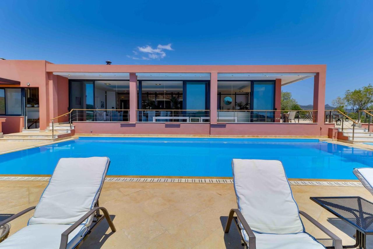 Black Diamond Beachfront Pool Villa Pasithea In Sounio, Athens Kap Kap Sounion Exterior foto